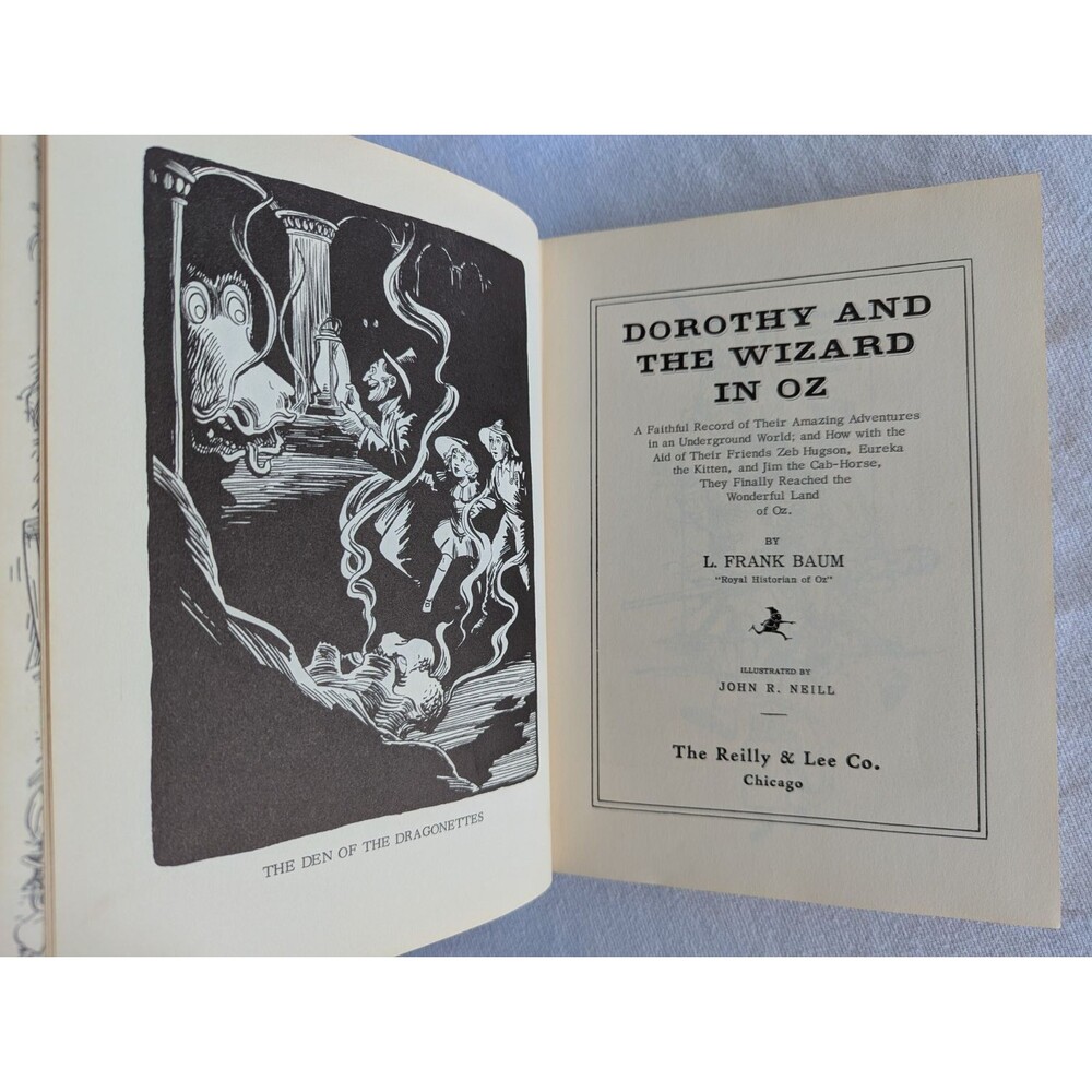 Dorothy and the Wizard in Oz L. Frank Baum Reilly & Lee White Edition Hardcover - Picture 6 of 12